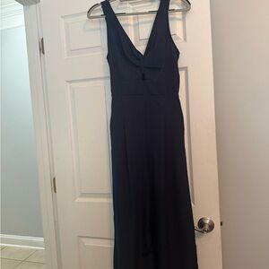 Chic Navy Sleeveless Jumpsuit